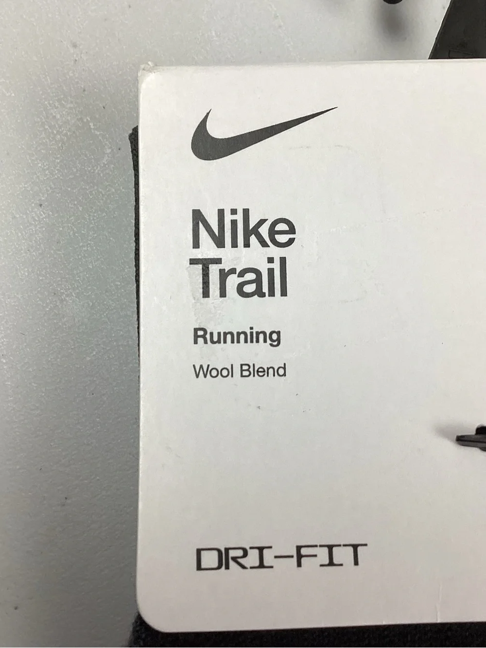 Nike Trail Running Dri-Fit Black Ankle Socks Men Size 10-11.5 NEW! Retail $24.